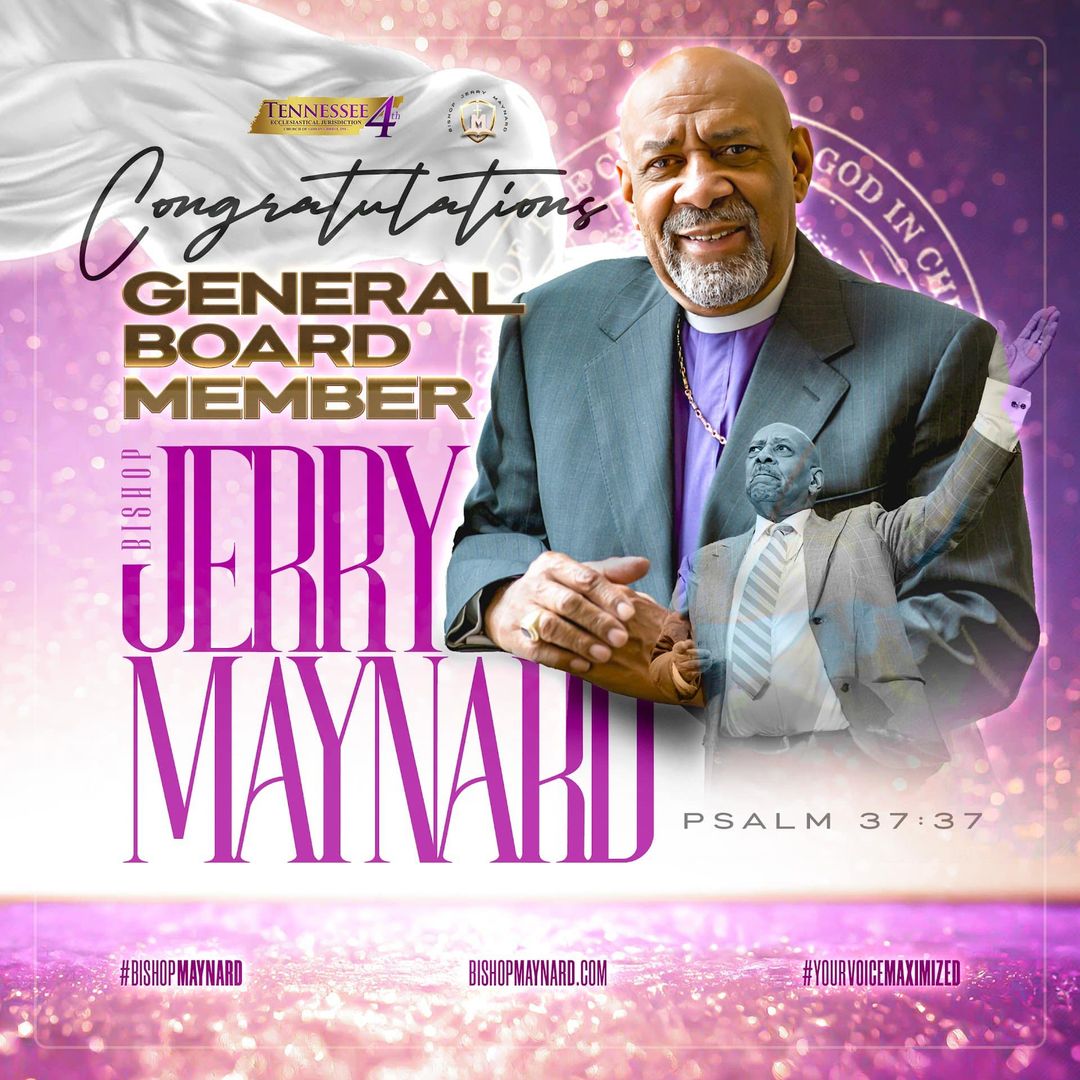 Honoring Bishop Jerry Maynard: Newly Appointed General Board Member, COGIC